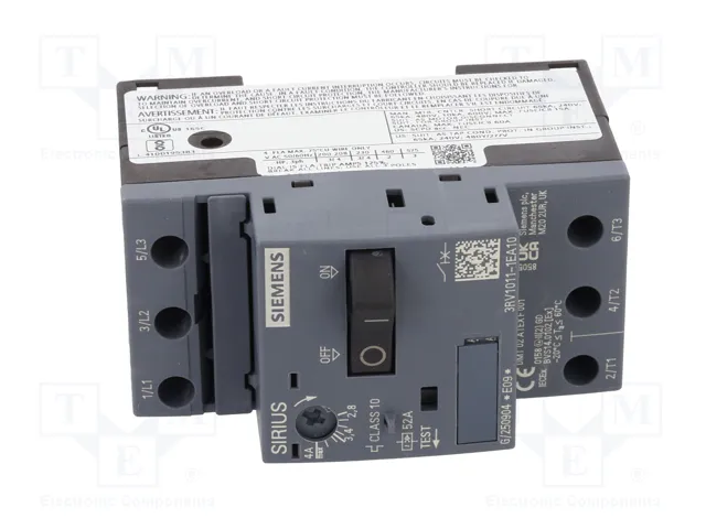 SIEMENS 3RV1011-1EA10 Interruptor motorizado 1,5kW 220÷690VAC