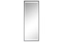 DKD Home Decor Espejo de Vestidor LED Aluminio Negro 50x150 cm
