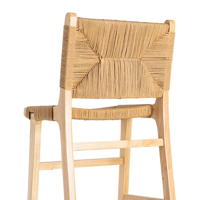 Taburete Natural Madera 45 X 46 X 106 cm (Set de 2)