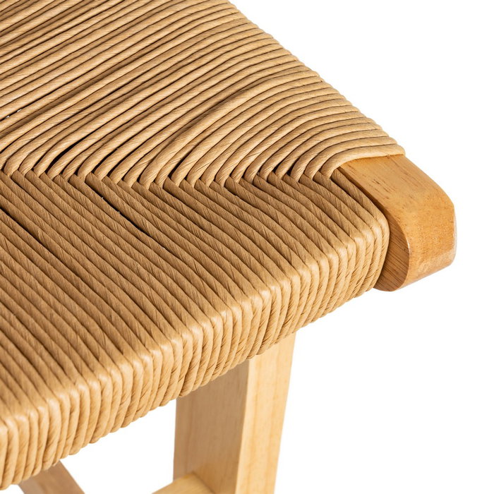 Taburete Natural Madera 45 X 46 X 106 cm (Set de 2)