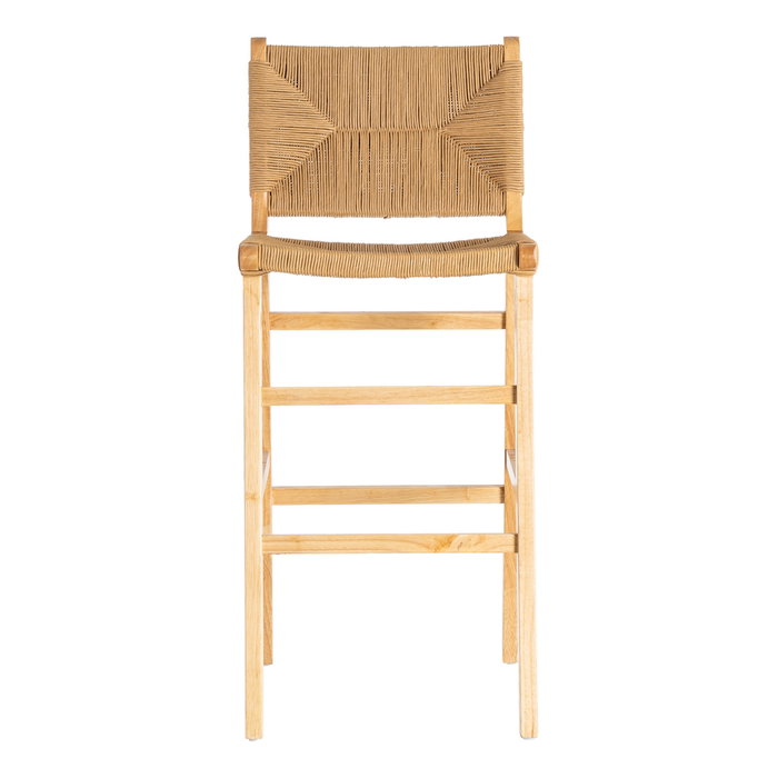 Taburete Natural Madera 45 X 46 X 106 cm (Set de 2)