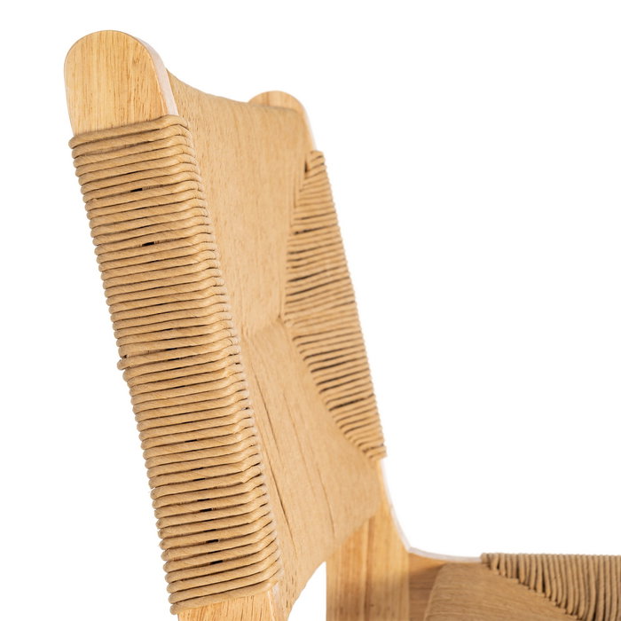 Taburete Natural Madera 45 X 46 X 106 cm (Set de 2)