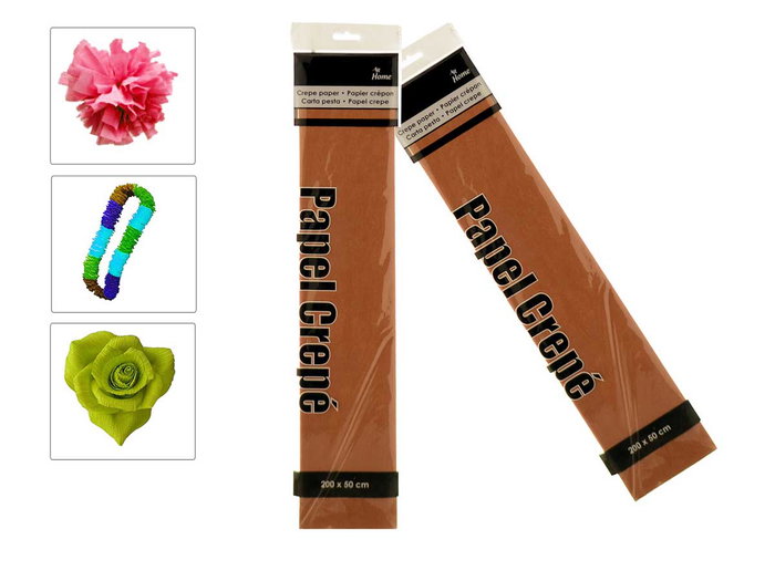 Arte Regal Hoja Papel Crepe 17gr 50x200cm Marron (Set de 72) Arte Regal Hoja Papel Crepe 17gr 50x200cm Marron (Set de 72)
