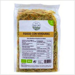 ECO SALIM Fideos Finos con Verduras Bio Vegan 250Gr