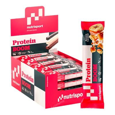 NUTRISPORT Protein Boom Banana Caramel 24 Unidades Barrita Proteica