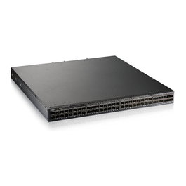 Zyxel CX4800-56F Interruptor MultiGig Gestionado Layer 3, 48 Puertos SFP28 25GbE + 8 Puertos QSFP28, Montaje en Rack 1U, Capacidad de Conmutación 4000 Gbit/s, Negro