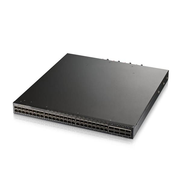 Zyxel CX4800-56F Switch Gestionado Layer 3, 48 Puertos SFP28 25GbE + 8 Puertos QSFP28, 1U Rack, 4000 Gbit/s Capacidad de Conmutación