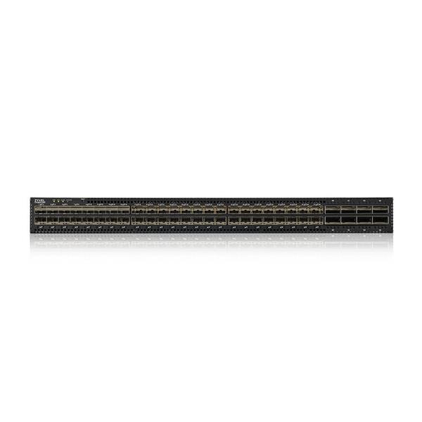Zyxel CX4800-56F Switch Gestionado Layer 3, 48 Puertos SFP28 25GbE + 8 Puertos QSFP28, 1U Rack, 4000 Gbit/s Capacidad de Conmutación