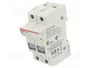 DF ELECTRIC Portafusibles PMX de 2 polos para raíl DIN, 30A, 600VAC