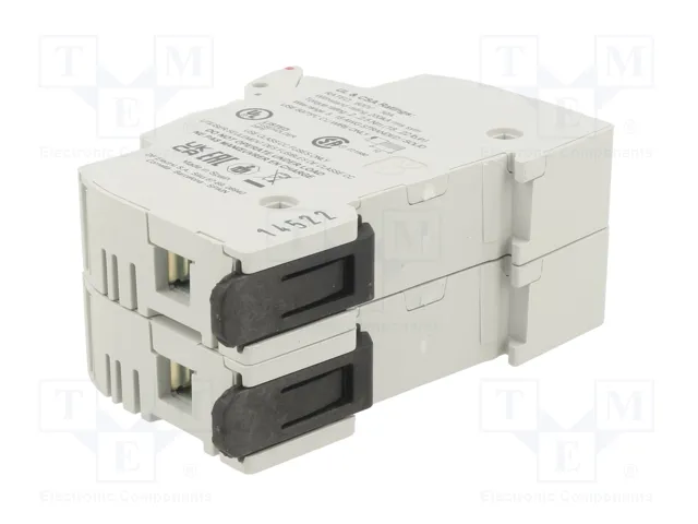 DF ELECTRIC Portafusibles PMX de 2 polos para raíl DIN, 30A, 600VAC