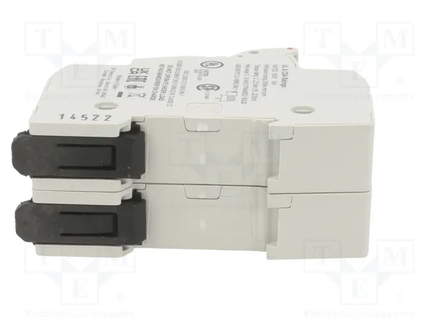 DF ELECTRIC Portafusibles PMX de 2 polos para raíl DIN, 30A, 600VAC