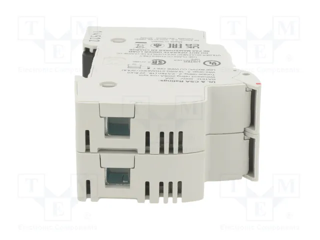 DF ELECTRIC Portafusibles PMX de 2 polos para raíl DIN, 30A, 600VAC