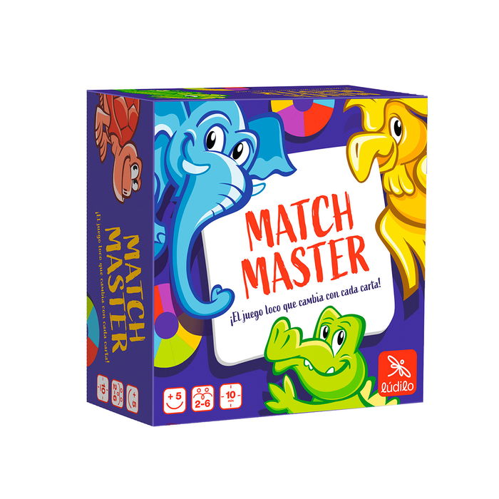 Lúdilo Match Master 803462 Juego de Cartas Veloz y Divertido de Coincidencias Cambiantes para Niños +5 Años