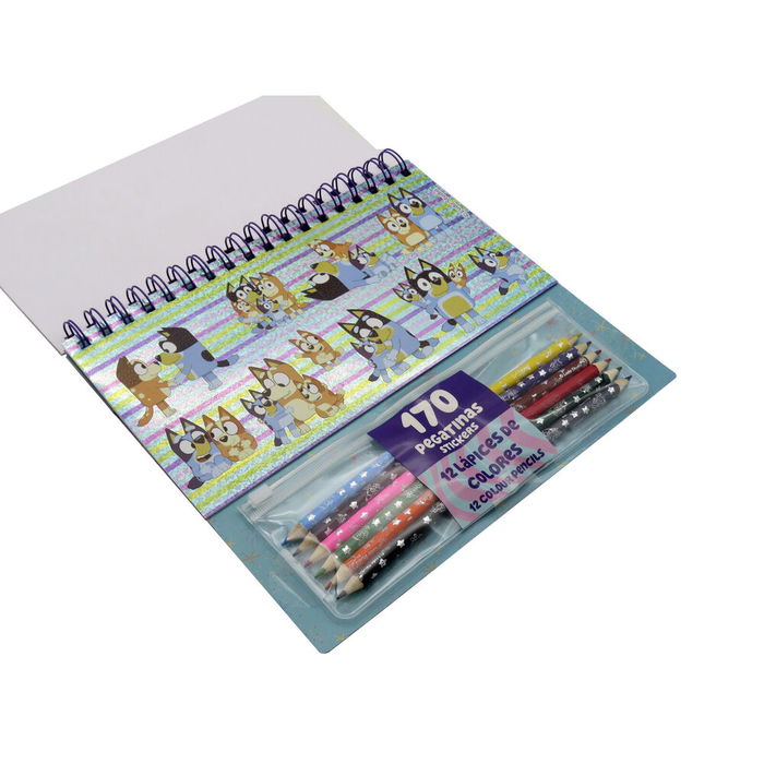 CYP BRANDS Set Coloreable con Pegatinas Bluey