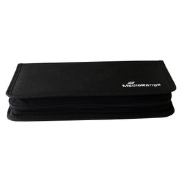 MEDIARANGE Funda para CDs/DVDs BOX51, 48 discos, Negro