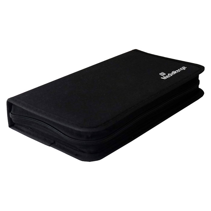 MEDIARANGE Funda para CDs/DVDs BOX51, 48 discos, Negro