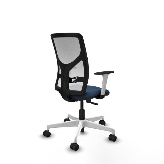 PIQUERAS Y CRESPO Silla de oficina Motilla Sincro Azul marino y Blanco