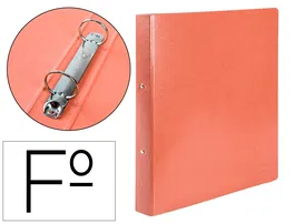 Liderpapel Carpeta de 2 Anillas 25mm Folio en Cartón Color Cuero