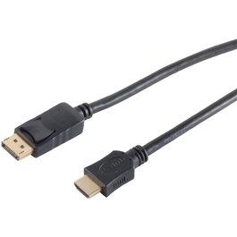 Adaptador de Cable DisplayPort 1.2 a HDMI (ST-ST) 3m, Negro, 4K