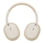 Baseus D05 Auriculares Inalámbricos Bluetooth 5.3, Blanco Cremoso, Diadema, 70h Autonomía, 2 Años Garantía