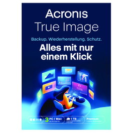 Acronis True Image Premium - 3 Ordenadores + 1 TB Acronis Cloud Storage - 1 año - ESD-Download
