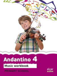 BROMERA, Cuaderno Andantino 4º Primaria Música e Inglés - BROMERA