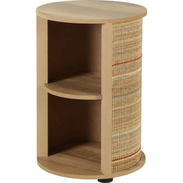 ZOLUX Mesa auxiliar para gatos 3 en 1 - Rascador, Cama y Mesa de sisal - 52 cm - Color Beige - Modelo Boreal - Ref: AABYC61215