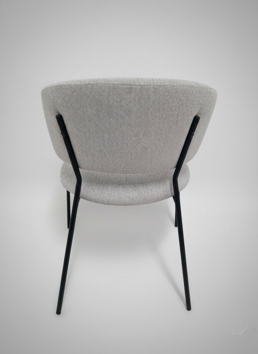 BORDECOR Pack de 2 Sillas de Comedor Moderna Buna en Tela Gris