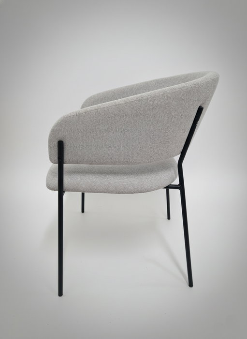 BORDECOR Pack de 2 Sillas de Comedor Moderna Buna en Tela Gris