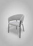 BORDECOR Pack de 2 Sillas de Comedor Moderna Buna en Tela Gris