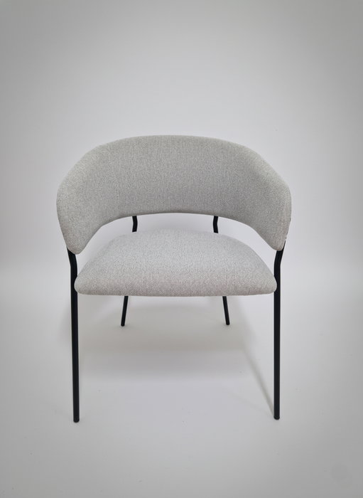 BORDECOR Pack de 2 Sillas de Comedor Moderna Buna en Tela Gris