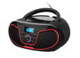 DAEWOO Radio CD con Bluetooth, USB, Ecualizador, Color Rojo