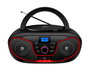 DAEWOO Radio CD con Bluetooth, USB, Ecualizador, Color Rojo