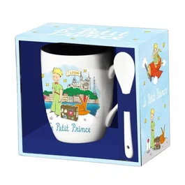 Enesco Taza de cerámica con cuchara El Principito
