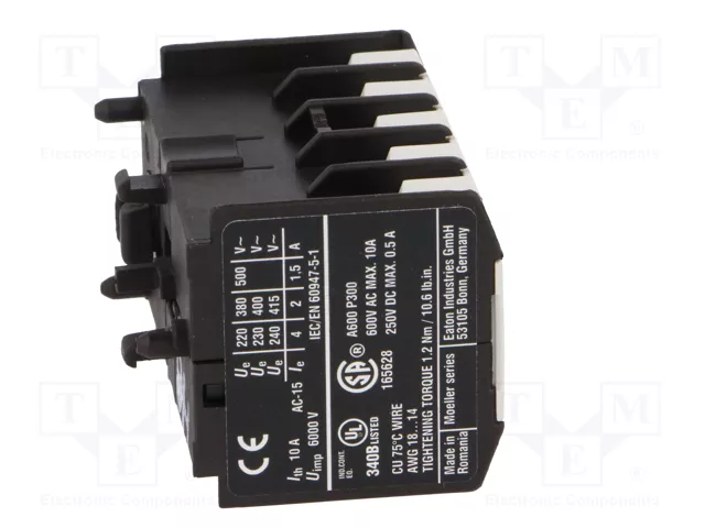 Eaton 22DILE Interruptor Auxiliar 2S+2 010288 con Conexión por Tornillo Eaton 22DILE Interruptor Auxiliar 2S+2 010288 con Conexión por Tornillo