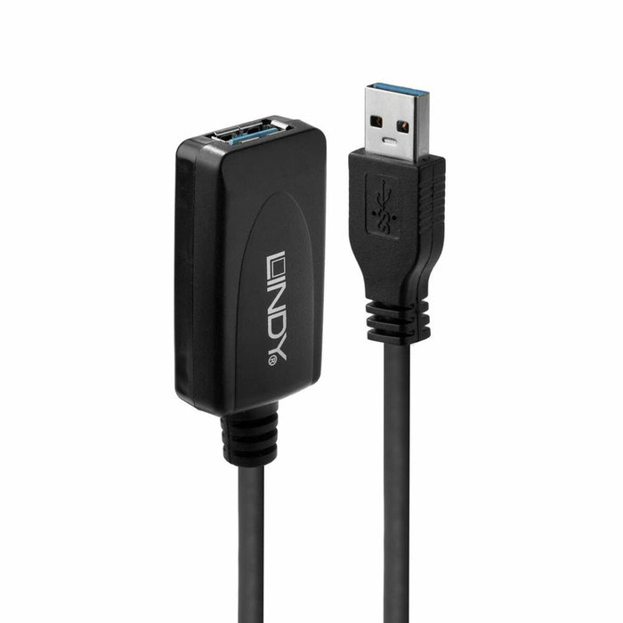 Lindy Cable de Extensión Activo USB 3.0 de 5m Negro Lindy Cable de Extensión Activo USB 3.0 de 5m Negro