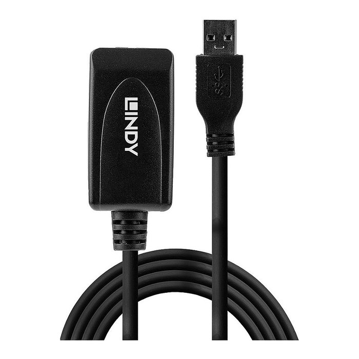 Lindy Cable de Extensión Activo USB 3.0 de 5m Negro Lindy Cable de Extensión Activo USB 3.0 de 5m Negro