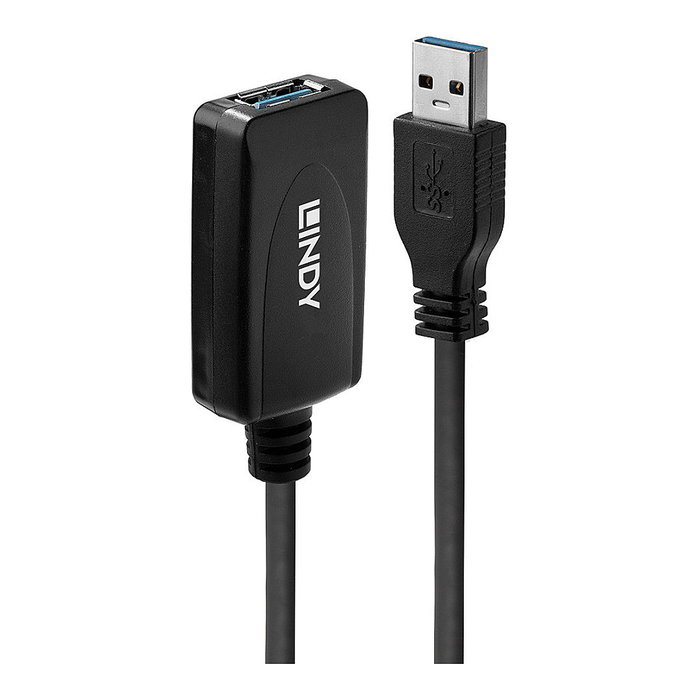 Lindy Cable de Extensión Activo USB 3.0 de 5m Negro Lindy Cable de Extensión Activo USB 3.0 de 5m Negro