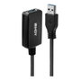 Lindy Cable de Extensión Activo USB 3.0 de 5m Negro