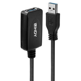 Lindy Cable de Extensión USB 3.0 Activo 5m para Mayor Distancia y Transferencia de Datos 5Gbps