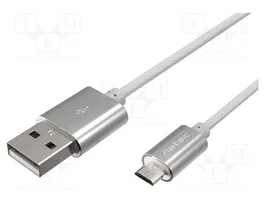 NATEC Cable USB 2.0 PRATI USB A a Micro USB B, 1m