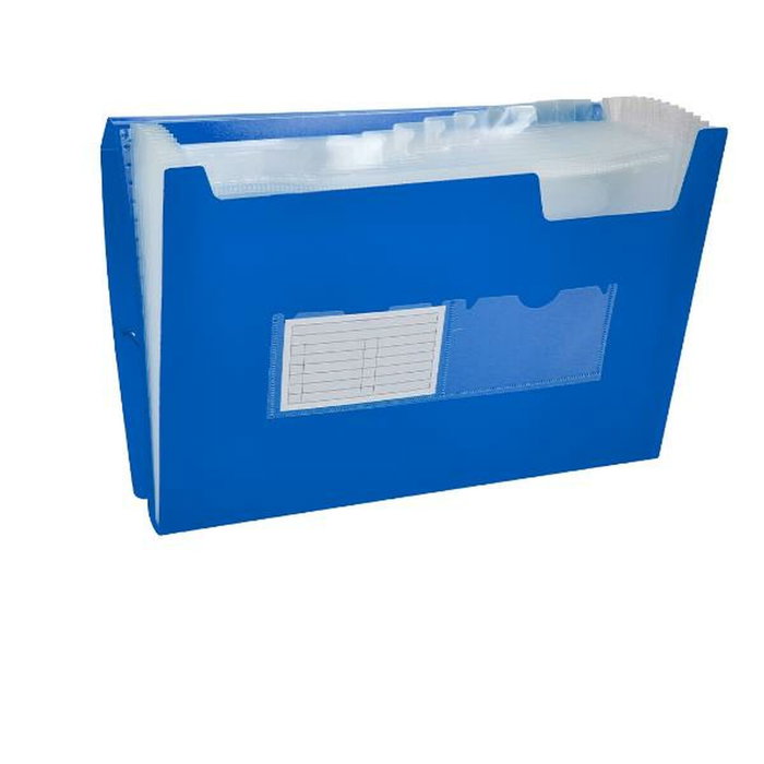 Liderpapel Carpeta Clasificadora Fuelle 32112 Azul Transparente 13 Departamentos DIN A4 Liderpapel Carpeta Clasificadora Fuelle 32112 Azul Transparente 13 Departamentos DIN A4