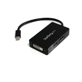 StarTech.com Adaptador de video externo triple Mini DisplayPort a DVI HDMI DP conversor 0.15m