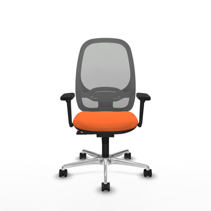 PIQUERAS Y CRESPO Silla de oficina Cilanco con mecanismo Sincro, Naranja y Gris PIQUERAS Y CRESPO Silla de oficina Cilanco con mecanismo Sincro, Naranja y Gris