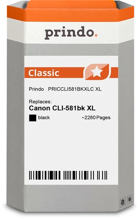 Prindo Cartucho de tinta negro PRICCLI581BKXLC Classic XL Prindo Cartucho de tinta negro PRICCLI581BKXLC Classic XL