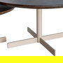 S/2 Mesa Centro Beige-Marrón Hierro 80 X 80 X 45 cm
