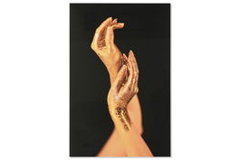 DKD Home Decor Cuadro Glass art 2c25 Negro Dorado 100 x 150 x 0.4 cm