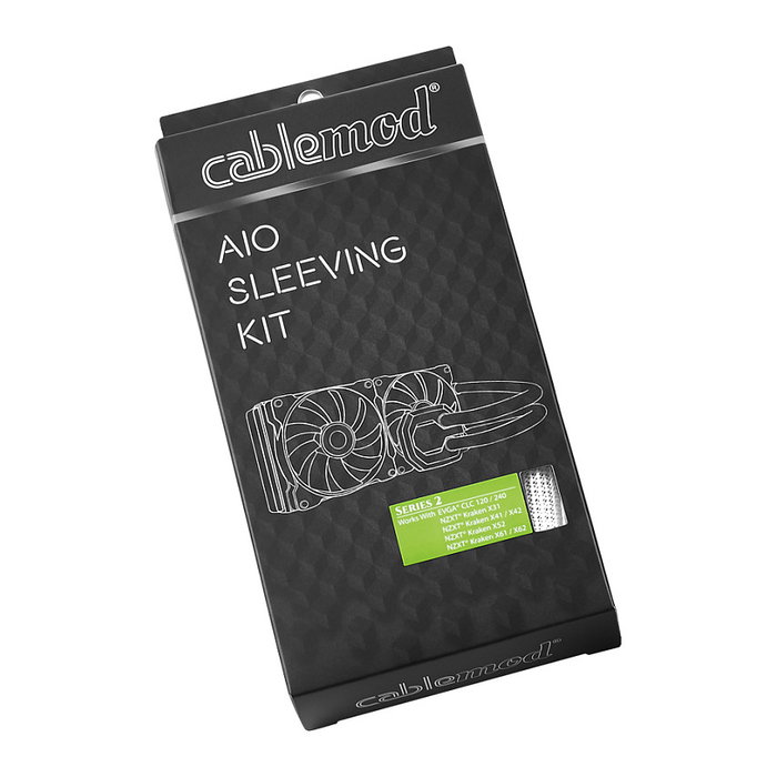 CableMod K CableMod AIO Sleeving Kit Series 2 para EVGA CLC / NZXT Kraken - blanco