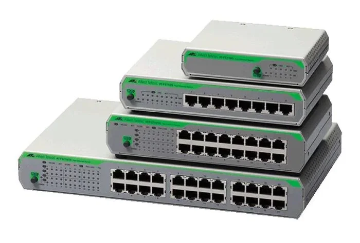 Allied Telesis AT-FS710/8-50 Switch No Administrado Fast Ethernet 10/100, 8 Puertos RJ-45, Montaje en Rack, Color Gris