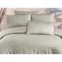 Juego de cama 220x240 cm + 2 fundas de almohada 60x60 cm - 70% poliéster, 30% algodón - Capuchino ASI8683743939206